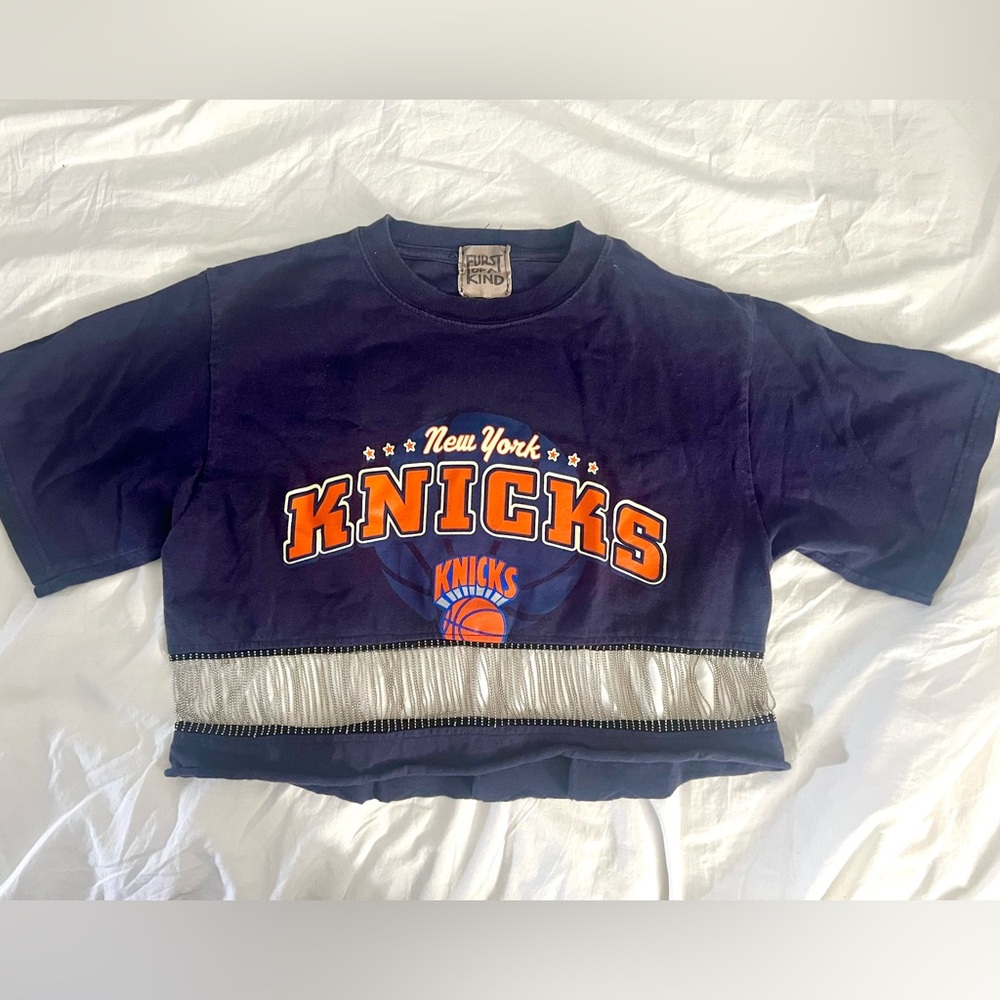 Furst of a kind NY Knicks cropped shirt